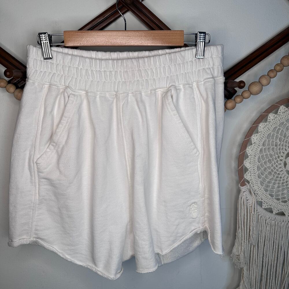 Free People Movement Good Fortune White Hi Rise Shorts